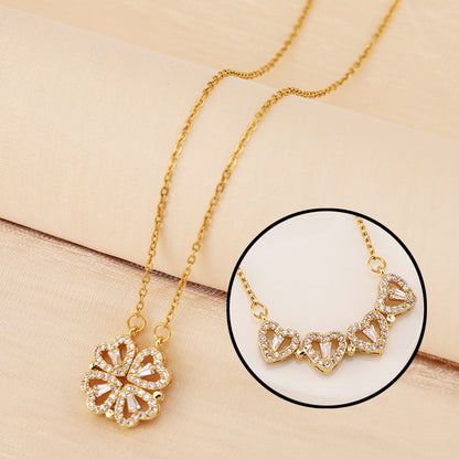 Collier Amour Infini | Collier trèfle à 4 feuilles