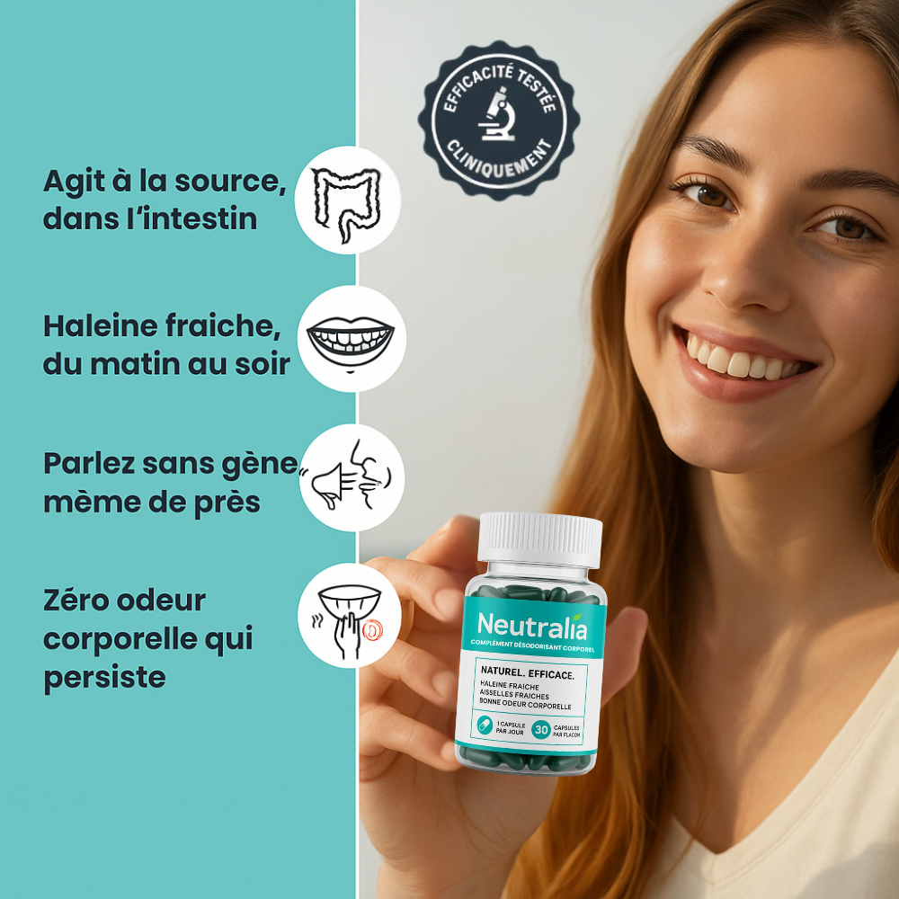 Gélules Anti-Odeurs Neutralia | 1 + 1 OFFERT
