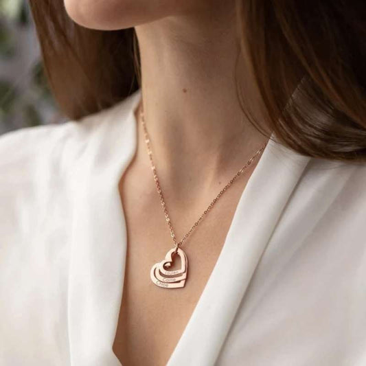 Collier Amour Inoubliable - Collier personnalisé coeur